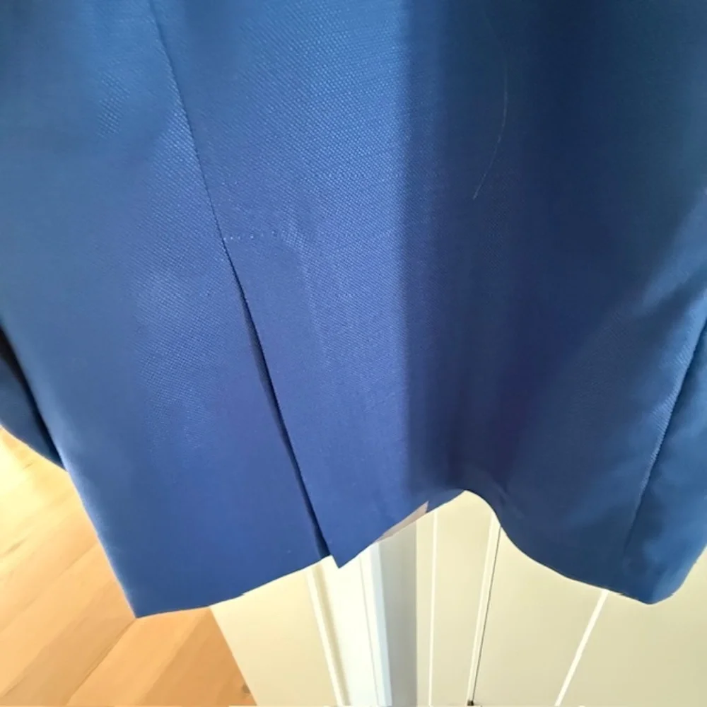 Hart Schaffner Marx Blazer Mens 52R 100% Wool Regular Fit Sports Coat Royal Blue
